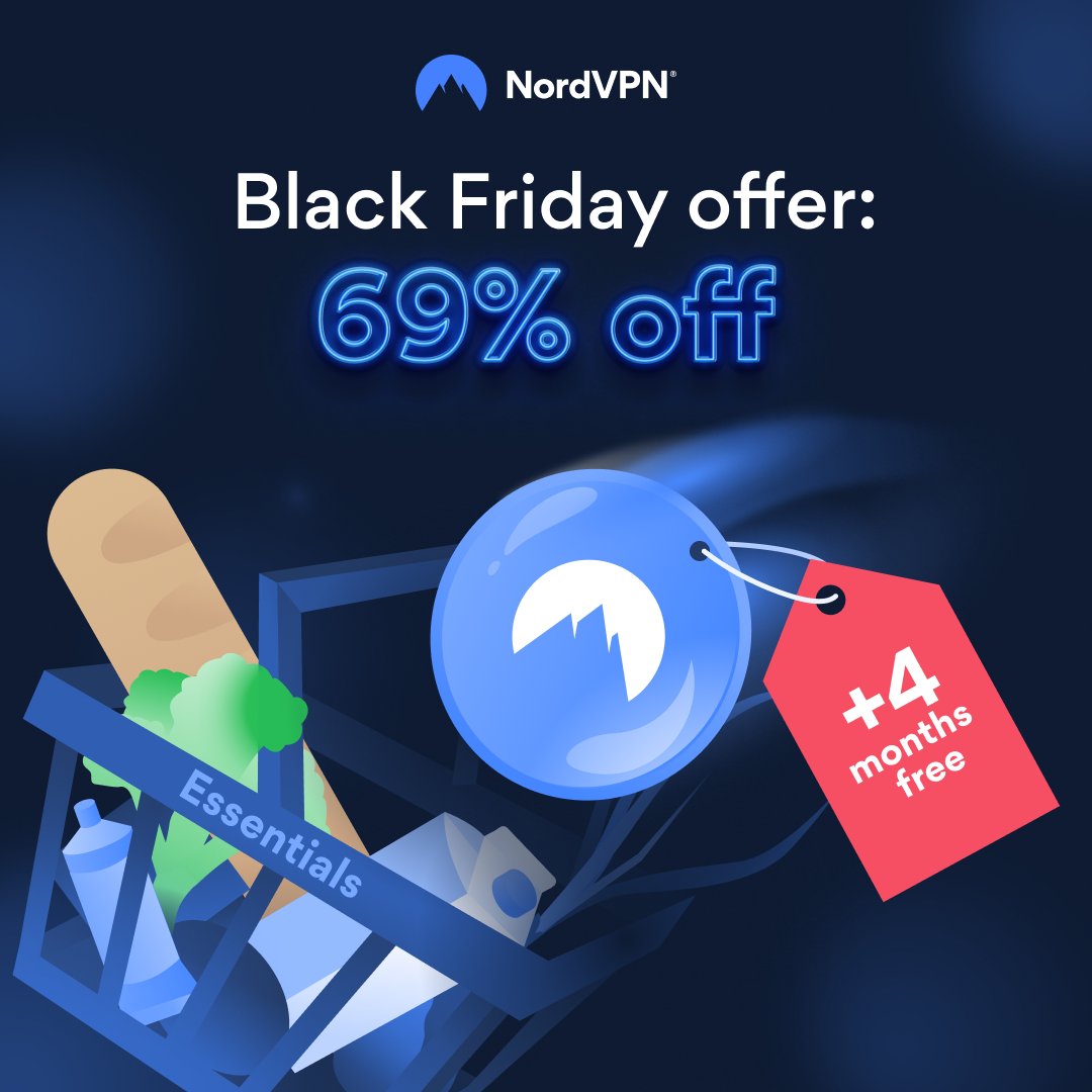 NordVPN on Twitter "Grab a bargain this Black Friday 🛍️ Save 69 on