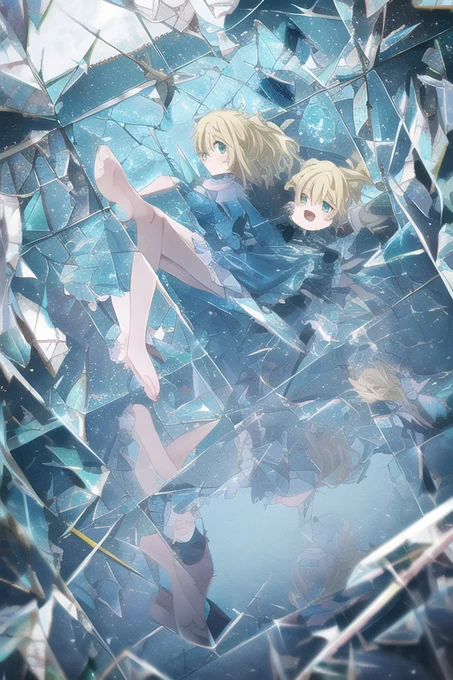 鏡の国の崩壊 "double reflection"(二重反射)というタグで、鏡にキャラがうつったり、床にキャラが反射したりするっぽい。  呪文は1枚目のALT。ネガティブは無し。 512x768   ddim #NovelAI #NovelAIDiffusion