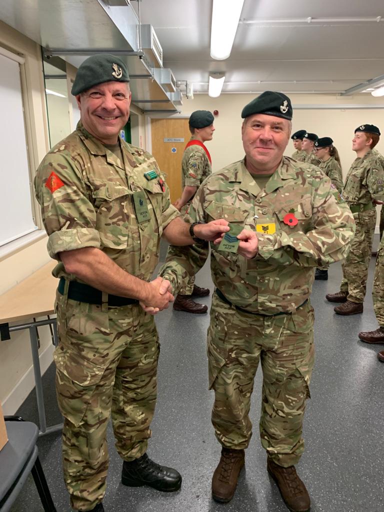 Following a successful AIC in October it was a pleasure to promote PI Guest from Teignmouth detachment to Sergeant Instructor (SI) last night.  Congratulations.
