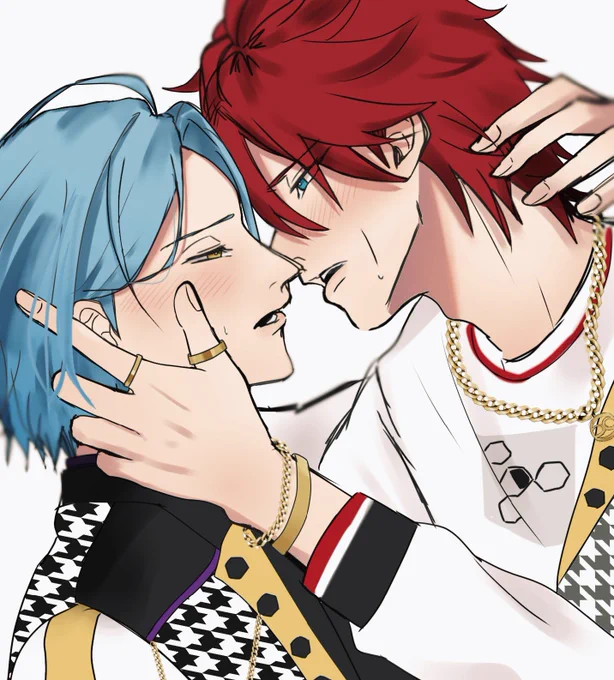 新しい絵が全然描けないので、私がこの垢を一旦離れて、あんに再熱していた時期に描いた絵を載せときます(ほぼCP絵) 