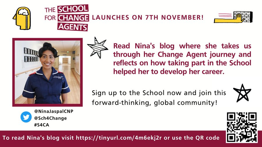 Helen Bevan (@helenbevan) on Twitter photo The School for Change Agents starts 7 Nov. It's free, online & a brilliant learning experience if you want to build your own power to make a difference where you are. It's aimed at people in health & care but everyone welcome. Register: horizonsnhs.com/school/
<a href="/Sch4Change/">School4ChangeAgents</a> #S4CA The School for Change Agents starts 7 Nov. It's free, online & a brilliant learning experience if you want to build your own power to make a difference where you are. It's aimed at people in health & care but everyone welcome. Register: horizonsnhs.com/school/
<a href="/Sch4Change/">School4ChangeAgents</a> #S4CA