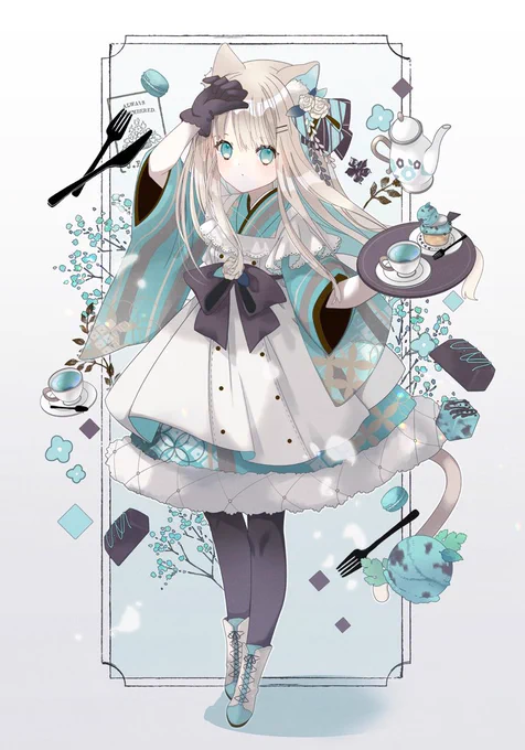 チョコミントちゃん #あなたのみどり色の作品を見せてください 