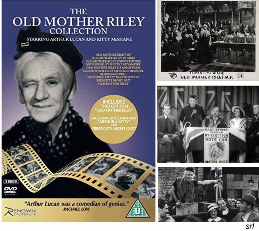 SaveRedlandLibr's tweet photo. 10:20am TODAY on @TalkingPicsTV 

The 1939 #Comedy film🎥 “Old Mother Riley, MP” directed by #OswaldMitchell &amp; co-written with #ConWest

🌟#ArthurLucan #KittyMcShane #TorinThatcher #HenryLonghurst #PatrickLudlow #DennisWyndham https://t.co/jkj9bfCwRi