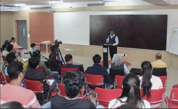 gchikermane's tweet photo. Had two intense book conversations with @RishihoodUni students and faculty.
The first—with @devdip—on #ReadingSriAurobindo’s politics, philosophy and spirituality.
The second, on #ReformNation and economic policy. https://t.co/3wrKNU29Lr