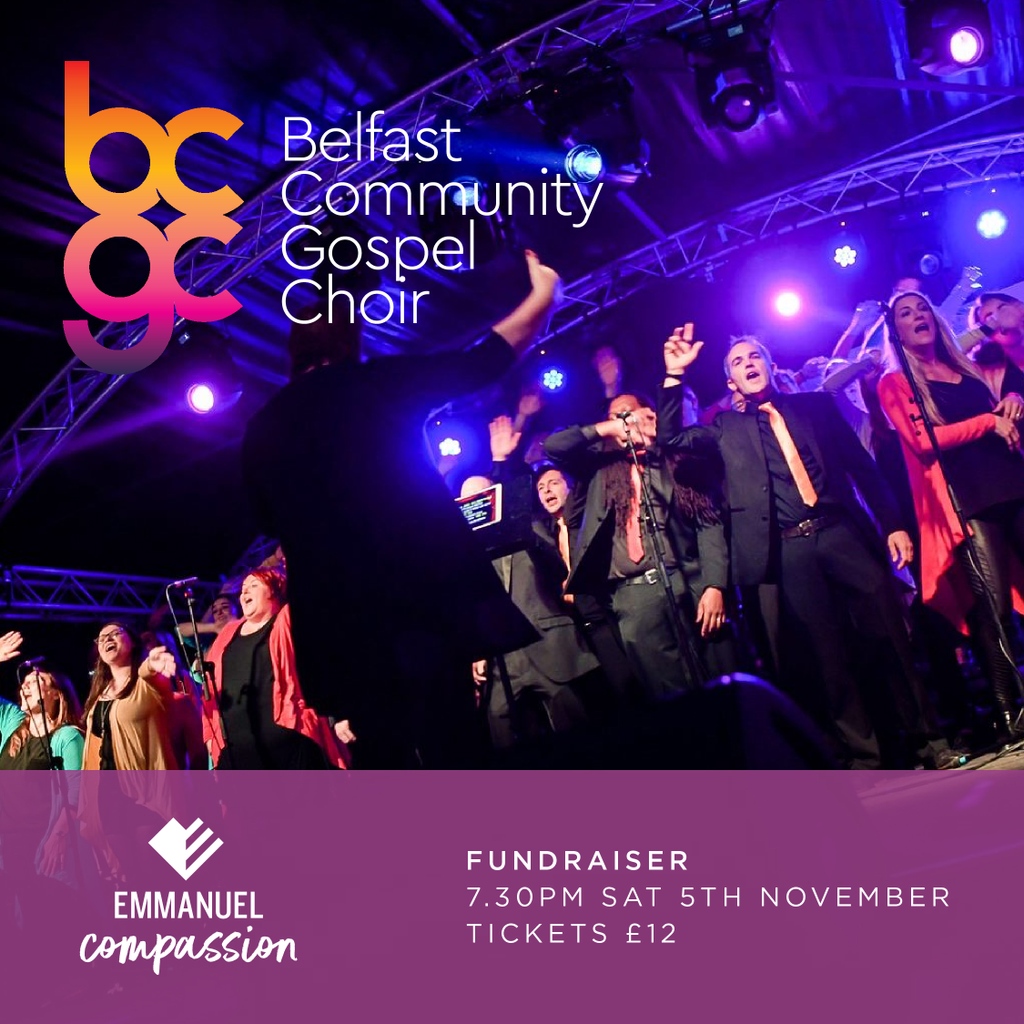 We are so excited to host the Belfast Community Gospel Choir tomorrow night! Doors open at 7pm and the performance will begin at 7:30pm. Unfortunately we have sold out all of our tickets, so apologies if you missed out.