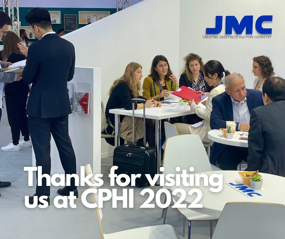 Thanks for visiting us at #CPHI2022. We were pleased to meet with so many new and existing customers. If you missed us, check our website for information about the world’s highest quality #saccharin.
