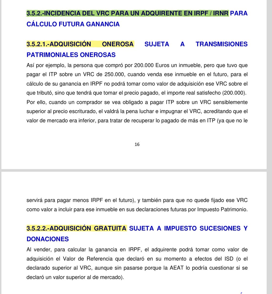 alejandrocampo's tweet photo. Ya hay un par de consultas que confirman lo que dije en mi manual de uso y abuso del Valor de Referencia del Desastre / Catastro: https://t.co/zEsbpgoVvK NO "juega" en IRPF o IRNR en transmisiones onerosas (¡cuidado con las donaciones!) https://t.co/sgSUjy1c6h