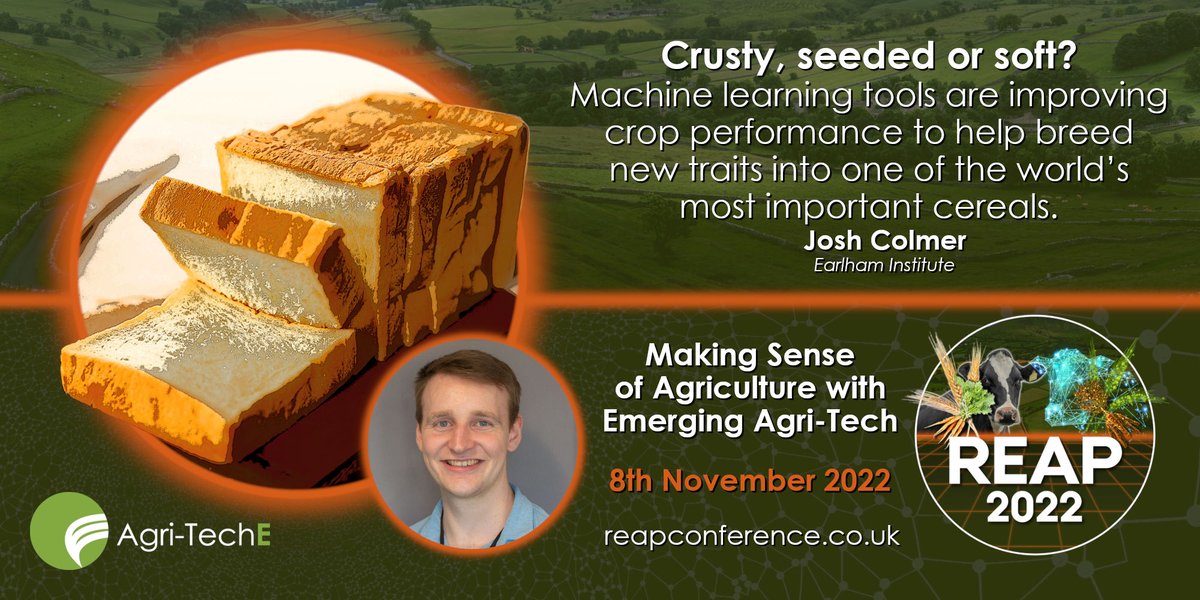 EarlhamInst's tweet photo. On Tuesday 08 November we'll be joining @Agri_Tech_E for #REAP2022 where PhD Student Josh Colmer will be presenting #TraitSeq - an #AI technology platform for accelerated trait development in #agriculture.
Find out more about TraitSeq below:
https://t.co/t2l8QpINyI https://t.co/uGcq2DbiqI