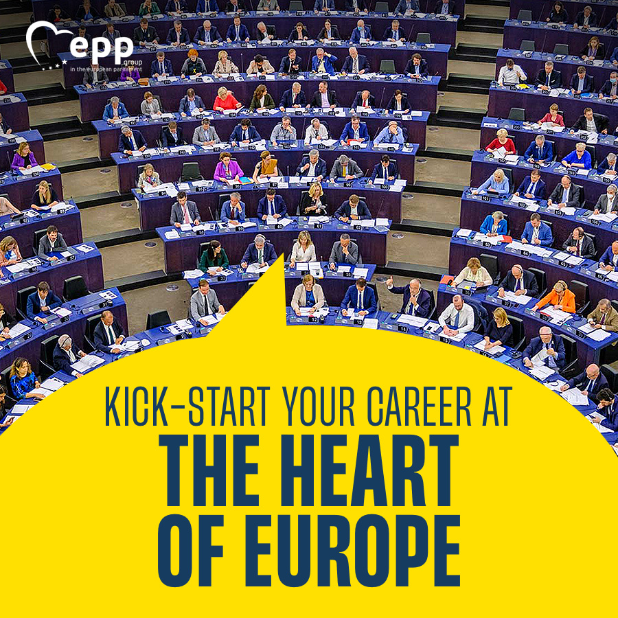 ⏳Don’t miss this chance, apply now! We offer a 5-month paid traineeship for students and fresh graduates who wants to start their career in politics! 📩Apply here: epp.group/traineeships 📆Deadline: 15 November #traineeships #internships