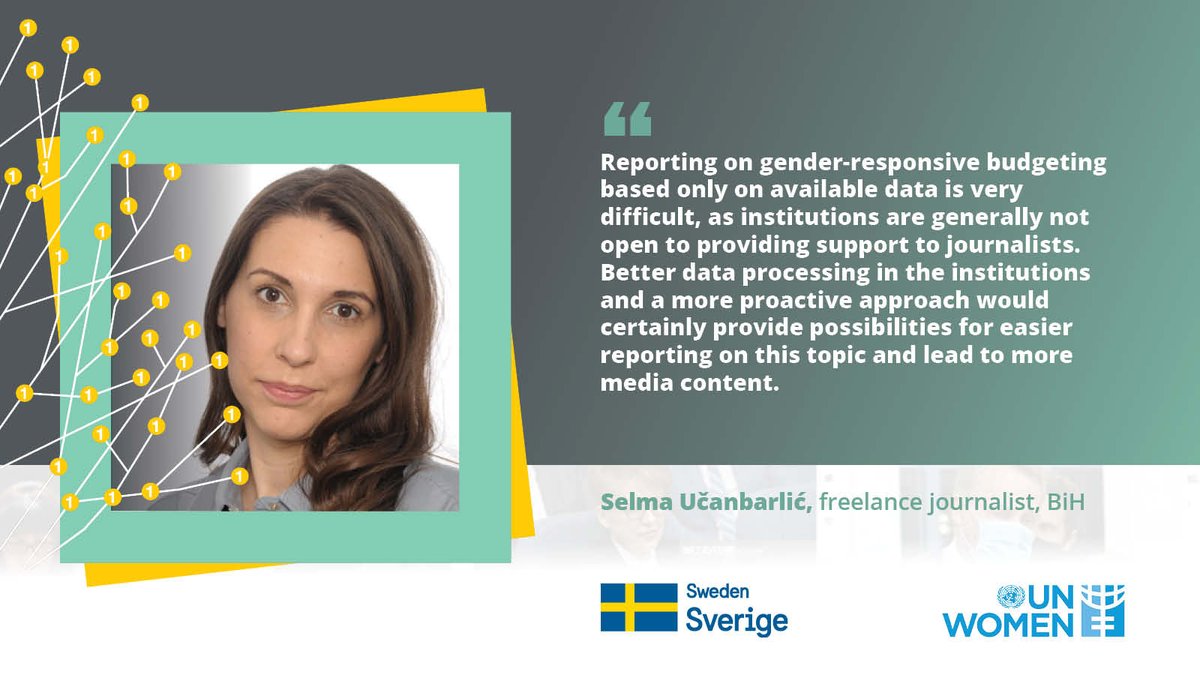 Western Balkans media are not engaged enough in reporting on gender-responsive budgeting and face many reporting challenges. 

Freelance journalist <a href="/SelmaUcanbarlic/">Selma</a> says a more proactive approach by institutions would make reporting on this topic much easier.┃<a href="/SwedenBiH/">Sweden in BiH</a> <a href="/Sida/">Sida</a> 🇸🇪