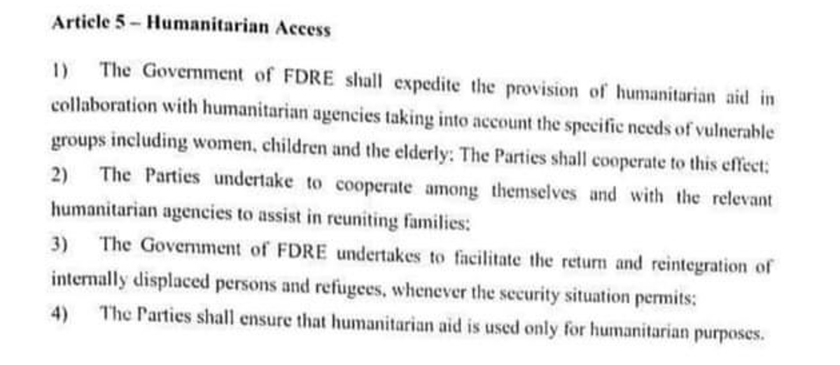 temesgen_kahsay's tweet photo. What is the point of peace agreement if it is not to silence the guns, end hostilities and lift the siege and secure humanitarian help to those who need it most?
#WhereIsThePeace? https://t.co/MPuhDke5Pk