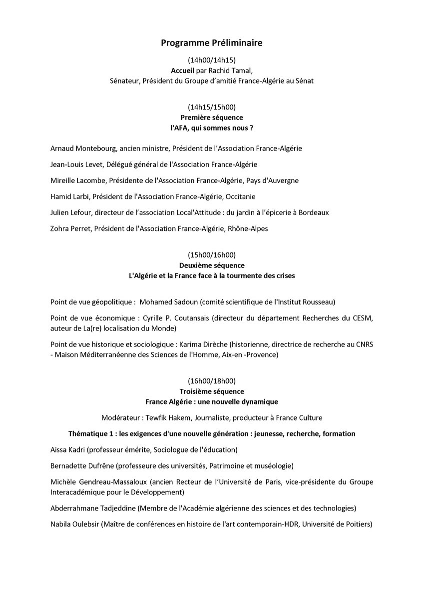 AssociationFra3's tweet photo. Invitation à la Rencontre nationale 2022 de l'AFA «France Algérie :  Agir aujourd’hui pour demain » le samedi 26 novembre, à 14 h. au Palais du Luxembourg, 15 rue de Vaugirard 75006 Paris. L’inscription préalable est indispensable https://t.co/sJ89nm2opO https://t.co/VFDRQkJzm3