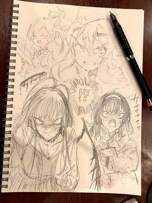 喫茶店でお落書き 