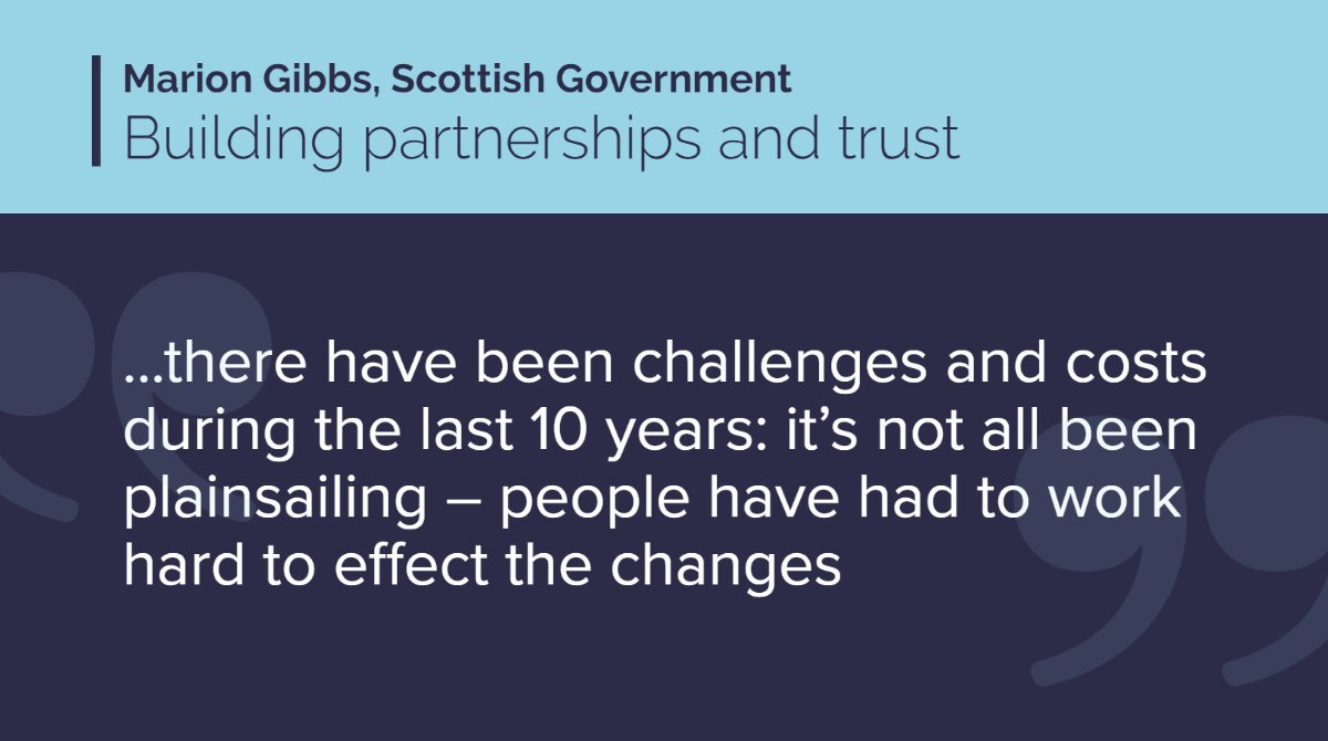 homelessnetscot's tweet photo. Are we ending homelessness in Scotland? Marion @scotgov has had a 360๐view over 30 years, previously working with a local council, third sector and the housing regulator. She highlights the importance of building partnership and trust (p.12) ๐๐ฝ https://t.co/nmnctgtmso #HomeFor10 https://t.co/gNAVIjBoCz