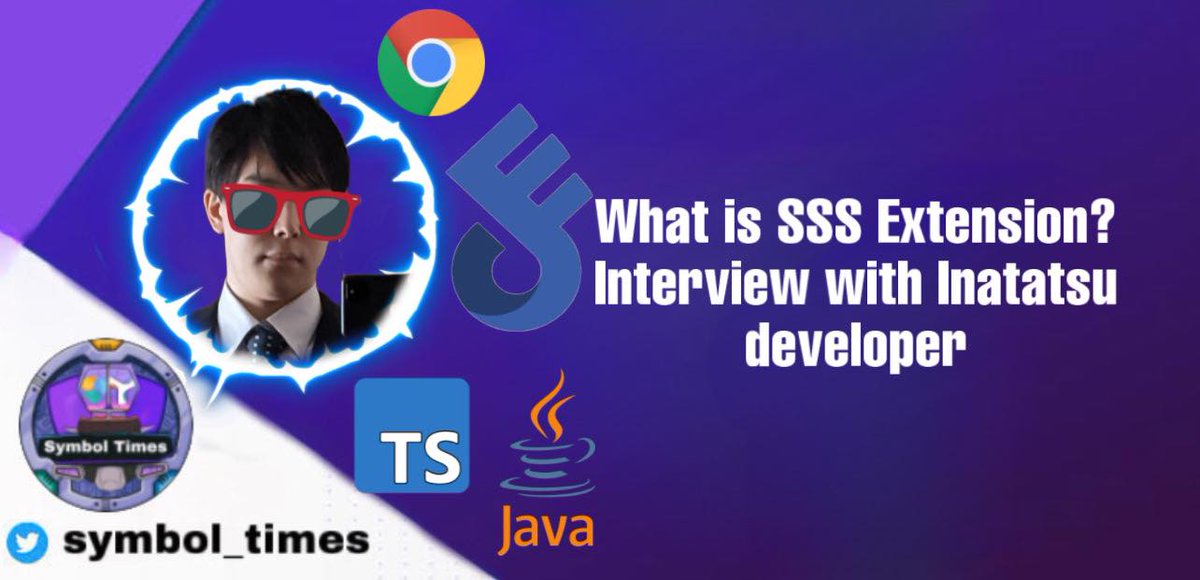 Symbol_Times's tweet photo. 🔍What is @SSS_Symbol ? Interview with @_inatatsu_csg_ developer 👨‍💻

⚓️If you want to stay up to date with exclusive and interesting articles, subscribe to the SymbolTimes discord 👉https://t.co/i8z8Rj6vGg 

#Symbol #SymbolTimes #SSS_Extension https://t.co/EUFGs09TD9