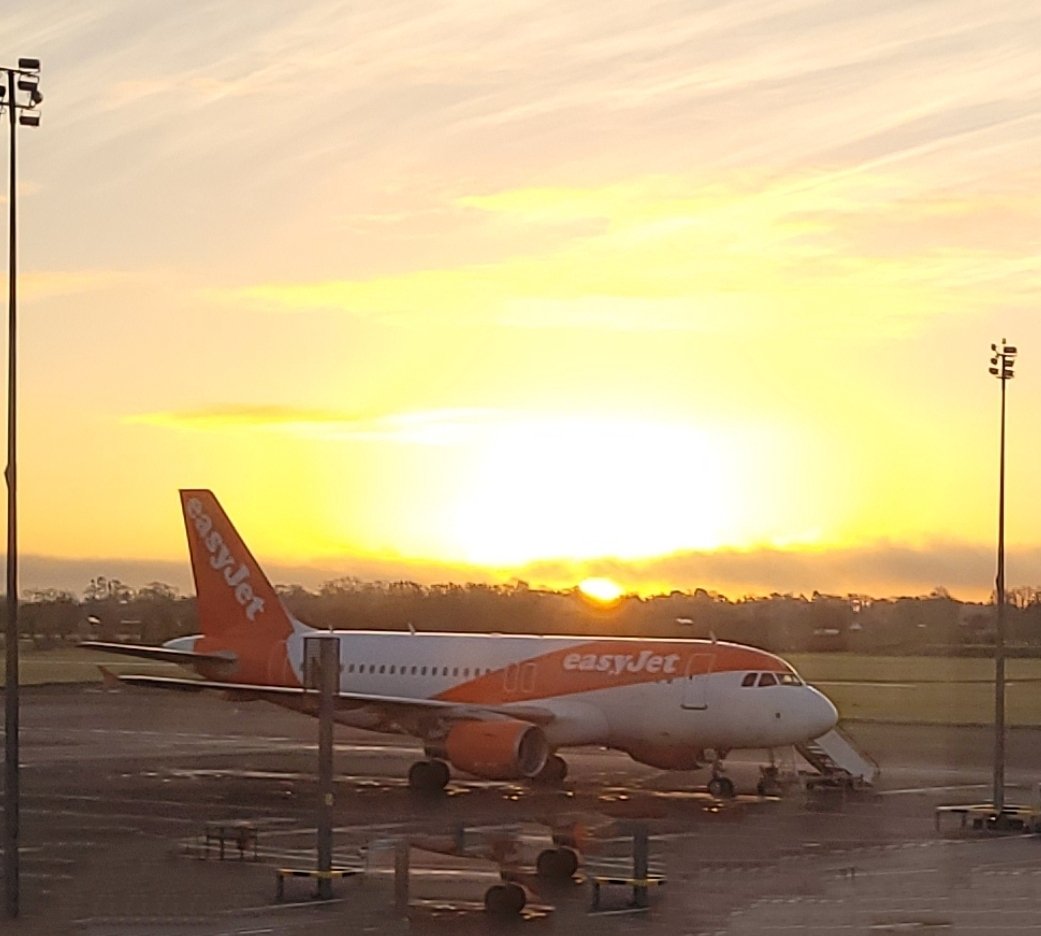 What a view early this morning at <a href="/belfastairport/">Belfast International Airport</a> and off we go.