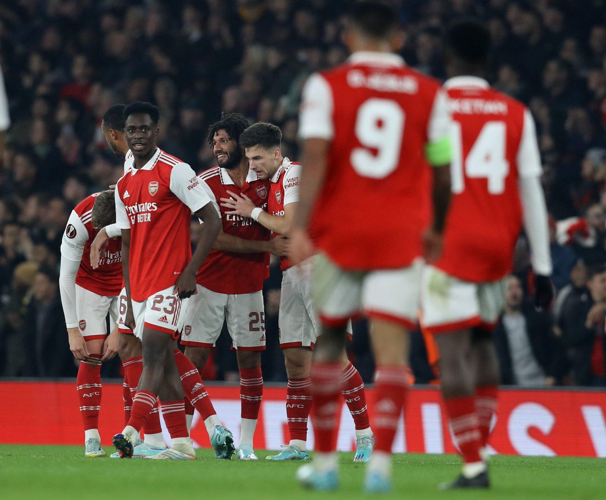 FrenchAFC's tweet photo. ✅3-0 vs Bodø/Glimt
✅1-0 vs PSV
✅1-0 vs Zurich

🔙Pour la première fois depuis la saison 2008/2009, Arsenal termine une phase de groupe européenne sans prendre de buts à domicile. 

[@Squawka]
 
#ARSZUR https://t.co/WdViFKH16q