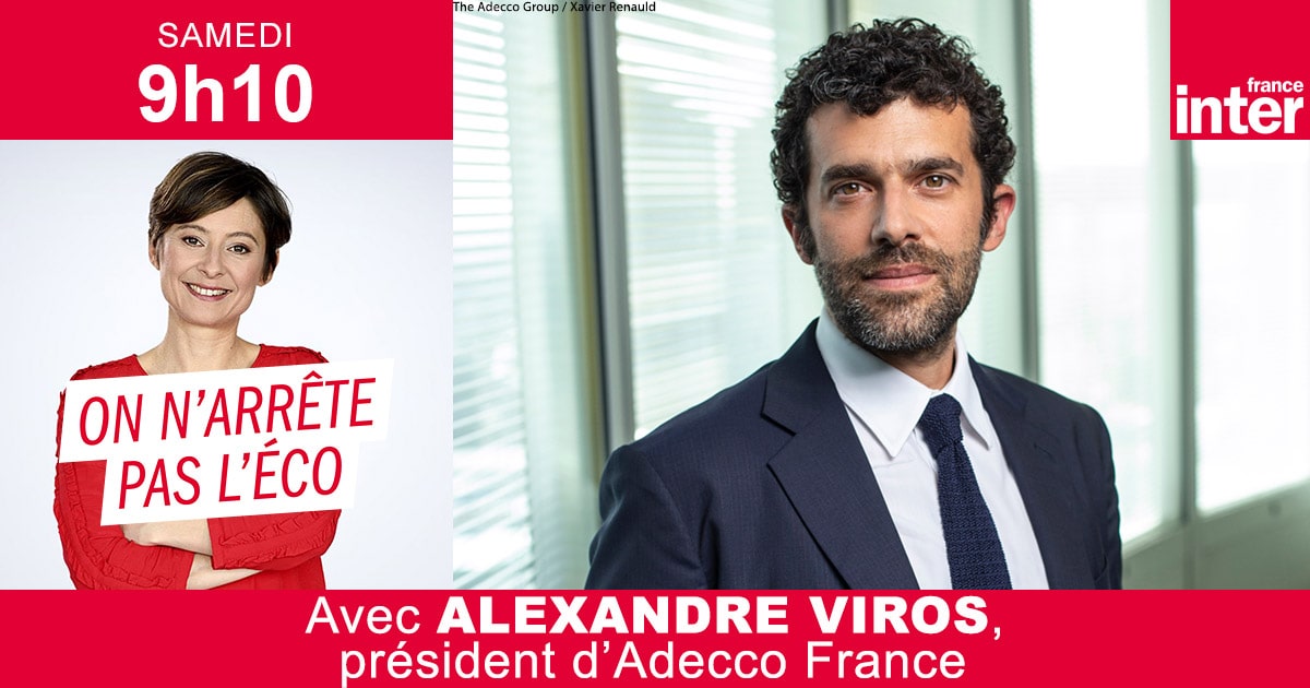 Si la croissance ralentit, le marché du #travail peut-il résister ? On se pose la question ce samedi, avec <a href="/AlexandreViros/">Alexandre Viros</a> le président <a href="/AdeccoGroupFR/">The Adecco Group FR</a> en France. Il est l'invité de #Narretepasleco.

Rendez-vous demain, en direct, à partir de 9h10, sur <a href="/franceinter/">France Inter</a> 💼📻