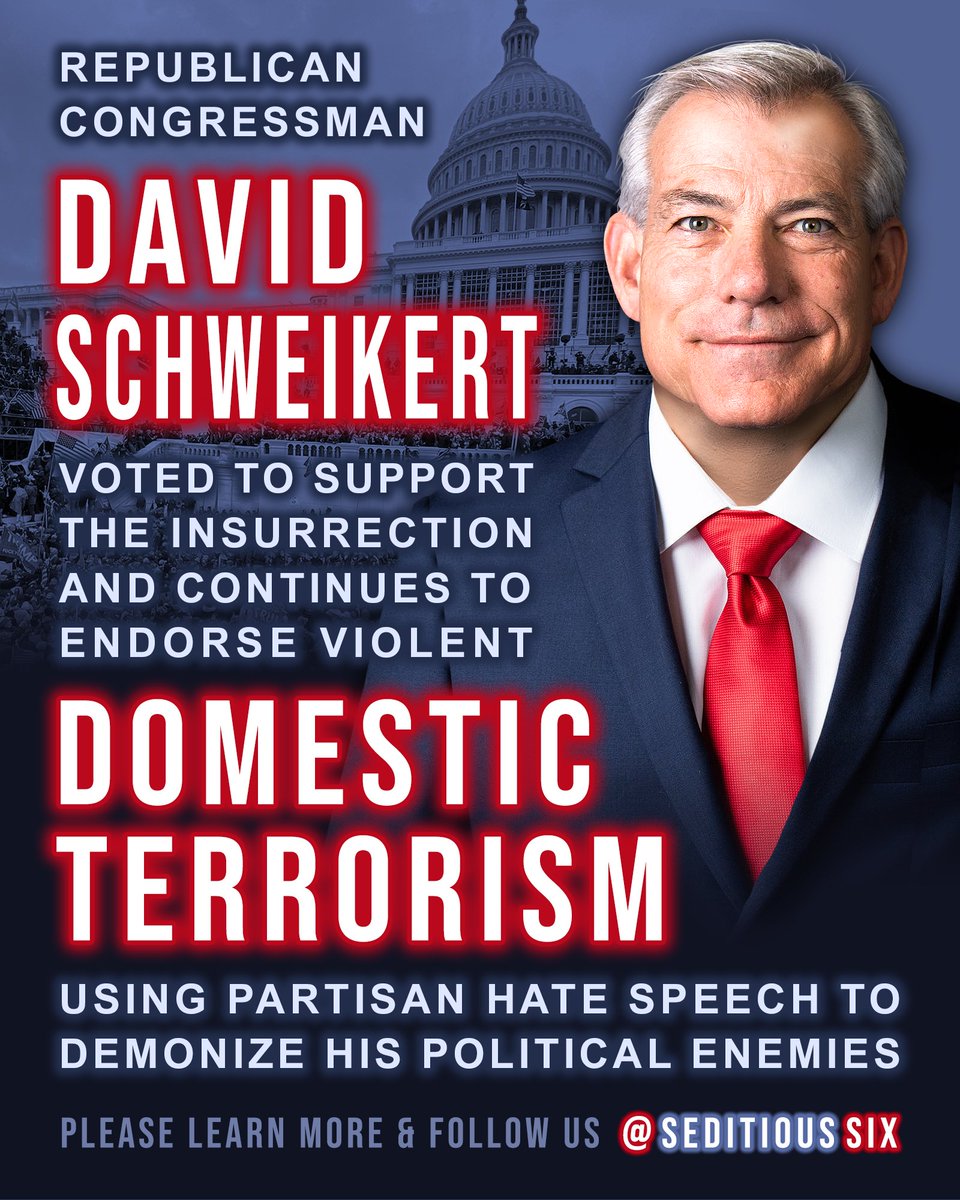 SeditiousSix's tweet photo. Republican extremist David Schweikert voted to overturn the 2020 election AFTER the insurrection, in support of DOMESTIC TERRORISM #SeditiousSix — Support Jevin Hodge (@JevinHodge) by Voting, Sharing, or Donating : https://t.co/WbcSxzkIB6 https://t.co/WgFvwU1Uqa