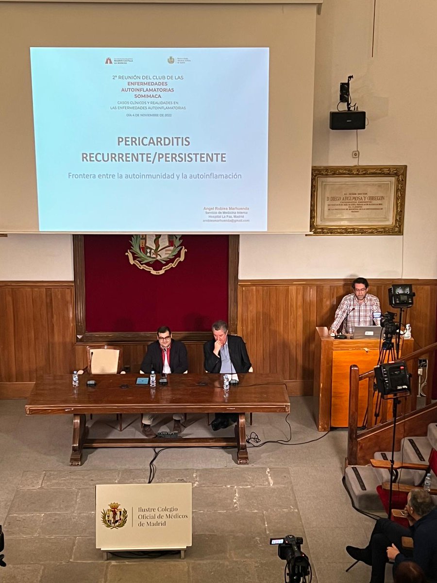 SOMIMACA (@somimaca) on Twitter photo 🚩Pericarditis recurrente/persistente: "¿La frontera entre la autoinmunidad y la autoinflamación?"
El Dr.Robles nos habla del espectro entre las #EAS y la #autoinflamación en las #pericarditisrecurrentes
<a href="/AngelRoblesMarh/">Ángel Robles Marhuenda</a> <a href="/AutoinmunesP/">Autoinmunes-MI La Paz</a> <a href="/Sociedad_SEMI/">Sociedad Española de Medicina Interna (SEMI)</a> 🚩Pericarditis recurrente/persistente: "¿La frontera entre la autoinmunidad y la autoinflamación?"
El Dr.Robles nos habla del espectro entre las #EAS y la #autoinflamación en las #pericarditisrecurrentes
<a href="/AngelRoblesMarh/">Ángel Robles Marhuenda</a> <a href="/AutoinmunesP/">Autoinmunes-MI La Paz</a> <a href="/Sociedad_SEMI/">Sociedad Española de Medicina Interna (SEMI)</a>