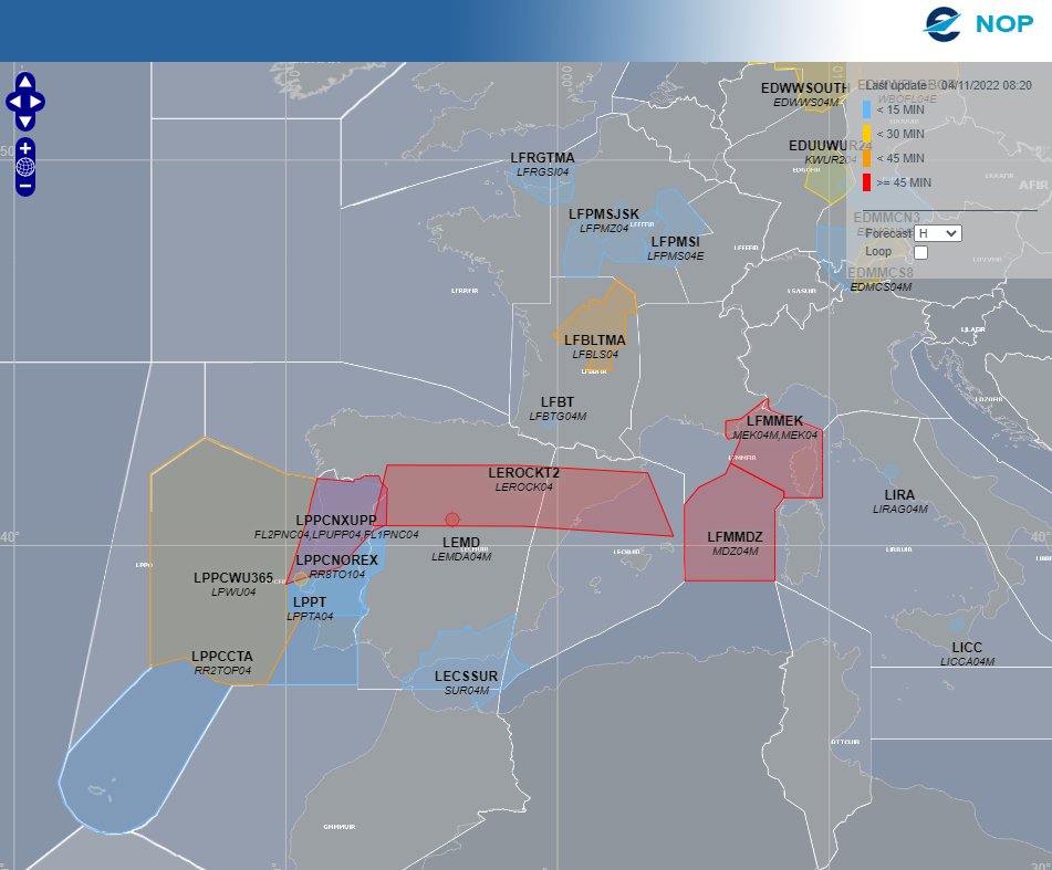 #Perturbations | En raison de la rentrée dans l'atmosphère terrestre de débris spatiaux issus d’une fusée chinoise, la France a décidé de fermer son espace aérien situé au sud de la corse de 9h30 à 10h30.