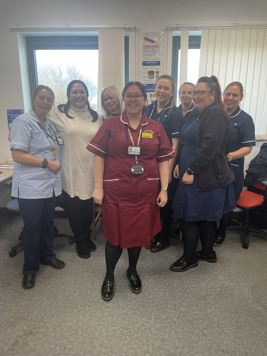 Sarah Sloan ποΈ (@tiggersj) on Twitter photo Great day for our <a href="/BTHCommFrailty/">CommunityFrailty</a> team today as one of our fantastic ACPs wears her new uniform for the first time ! Congratulations <a href="/MrsSamC2012/">Samantha Charltonπ</a> #proud #bestteam @KarenIConnelly <a href="/DrAJW_ECS/">DrAJW</a> <a href="/charlie0cookson/">Charlie Cookson</a> <a href="/BTHIMPF/">BTH IMEC Division</a> <a href="/BTHACPs/">BTH Advanced Clinical Practitioners</a> <a href="/BlackpoolHosp/">NHS Blackpool Teaching Hospitals ππ</a> Great day for our <a href="/BTHCommFrailty/">CommunityFrailty</a> team today as one of our fantastic ACPs wears her new uniform for the first time ! Congratulations <a href="/MrsSamC2012/">Samantha Charltonπ</a> #proud #bestteam @KarenIConnelly <a href="/DrAJW_ECS/">DrAJW</a> <a href="/charlie0cookson/">Charlie Cookson</a> <a href="/BTHIMPF/">BTH IMEC Division</a> <a href="/BTHACPs/">BTH Advanced Clinical Practitioners</a> <a href="/BlackpoolHosp/">NHS Blackpool Teaching Hospitals ππ</a>