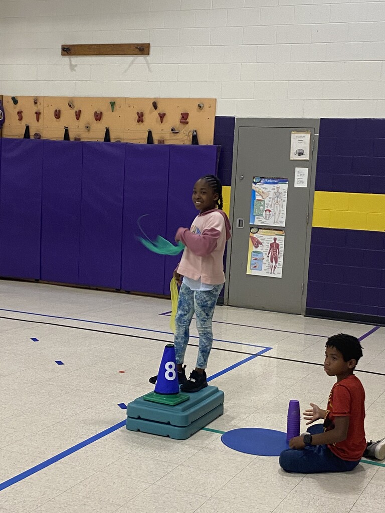 Collaboration across specials is fun for all! To connect with the 4th grade curriculum of symbols of North Carolina, PE and Media came together this week. In Media 4th grade students researched stock car tracks and in PE they acted out a race. #EasleyReads