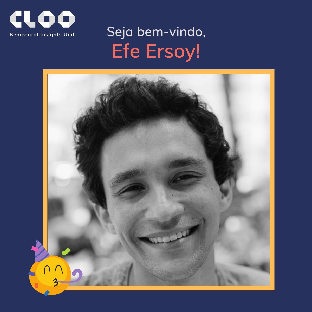 Estamos muito contentes por receber o Efe Ersoy em nosso time como Junior Behavioral Advisor (protocolo de estágio CLOO - Universidade Católica Portuguesa de Lisboa). Esperamos que ele goste deste novo desafio! 🥳🥳