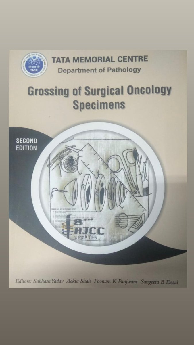Trupti2410's tweet photo. Finally the second edition of grossing manual by TMH  is out 🙌… This includes in-depth, step wise guidance to the gross techniques of all surgical oncology specimens , with updated 8th AJCC guidelines and minimal data set reporting … https://t.co/K5VfWDkIqn