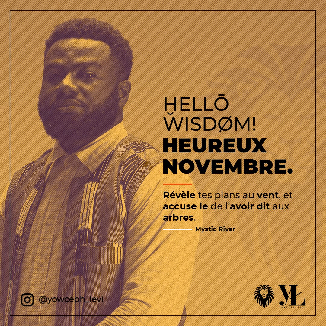 yowcephlevi's tweet photo. Il faut parfois faire profil bas, pour que vos projets arrivent à maturation et voient le jour.
La discrétion vous gardera si vous faites d'elle vôtre allier.
#discretion #projets #project #target #Conception_Graphique #conception_graphique #newmonth #wisdomquotes https://t.co/rncIqqkOI2