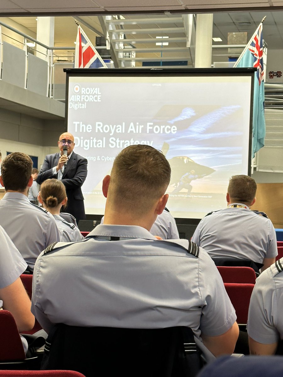 RAFCyberspace's tweet photo. Day 2 of the #RAFCyberspace & #RAFEngineering Conference 2022 @RAF_Cosford, @No1RadioSchool.
Starting the day off with a deeper look at the #RAF Digital Strategy with the CDIO & ACOS RAF Digital.
@RoyalAirForce https://t.co/YGida5U08p