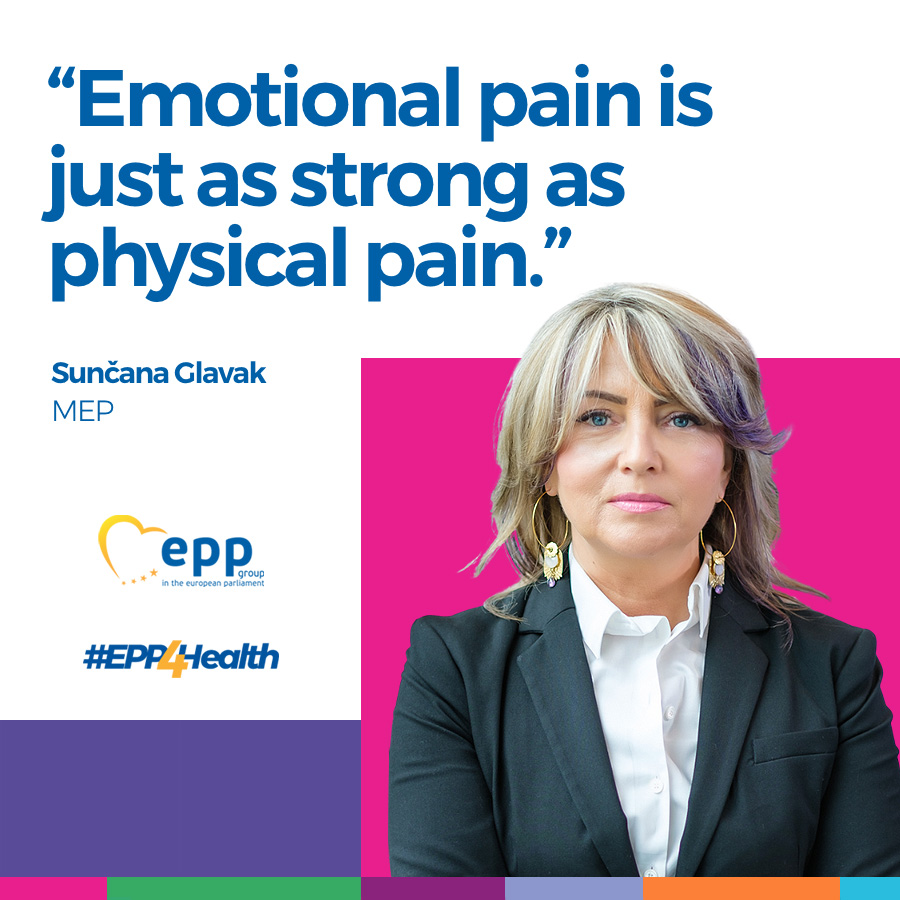 1 in 6 people in the EU were living with a mental health disorder - even before the pandemic. 'Mental health is not a destination but a process. In this process, we need an integrated approach,' says @SuncanaGlavak. 🇪🇺Europe needs an EU Mental Health Strategy. #EPP4Health