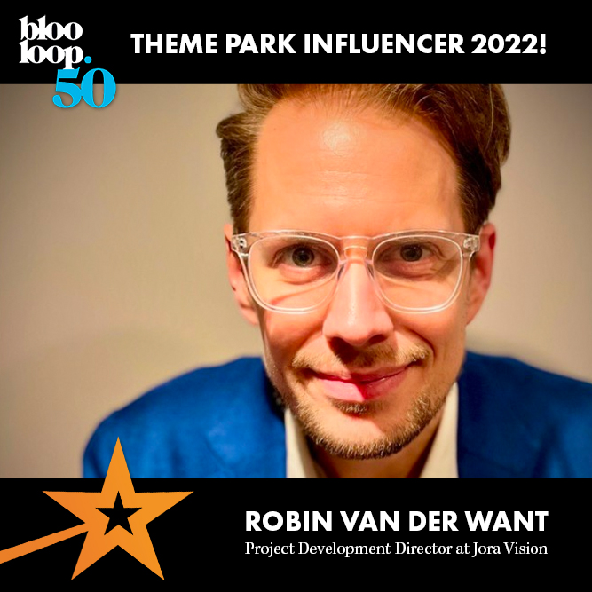 We are happy that our very own Project Development Director Robin van der Want has been selected as one of the Blooloop Top 50 Influencers in the 2022 Theme Park Industry. Thank you <a href="/Blooloop/">blooloop</a> for the generous recognition! lnkd.in/gvAH7KVA #bloolooptop50