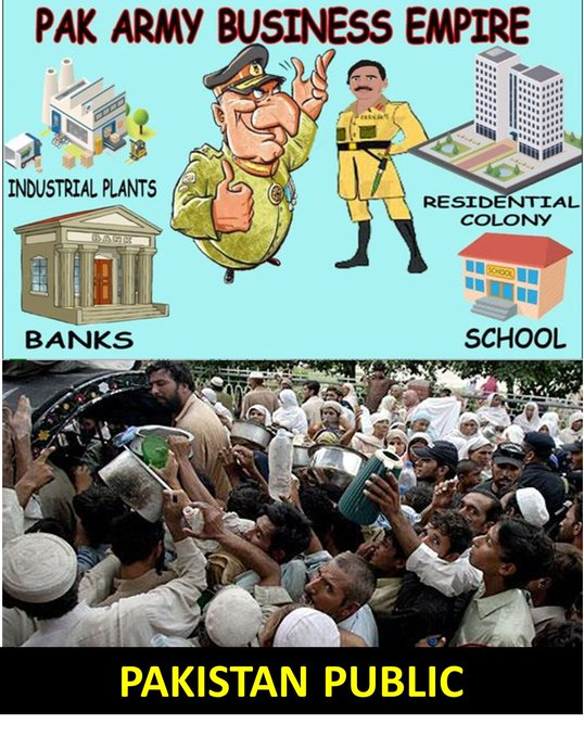 Pakistan Army is the most corrupt Army in the world. Pakistan Army generals fooled the common man of Pakistan and mostly indulge in corruption in Pakistan

#bajwa_traitor #SackGeneralFaisa