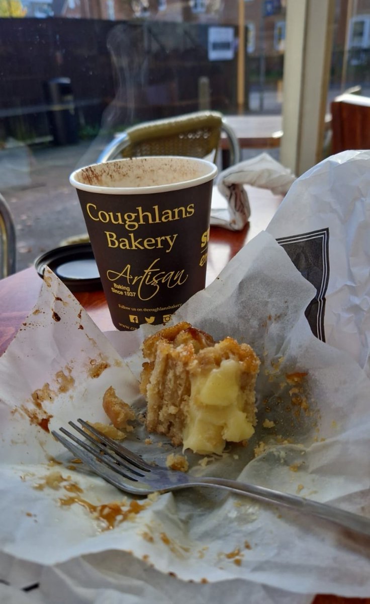 Had an amazing #glutenfree #Bacon sandwich and an Apple &amp; Custard #Muffin, great work #coughlans