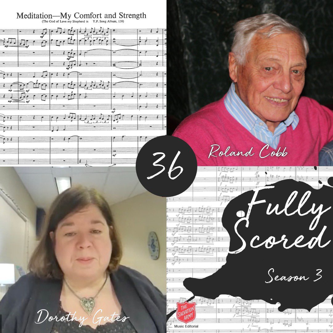 FullyScored's tweet image. New episode, out now!

This episode features legendary cornet soloist and former principal cornet of @theisb1891 Roland Cobb about his life and time as a Salvationist musician. Dr Dorothy Gates also joins for an analysis of ‘My Comfort and Strength’ (Bowen)