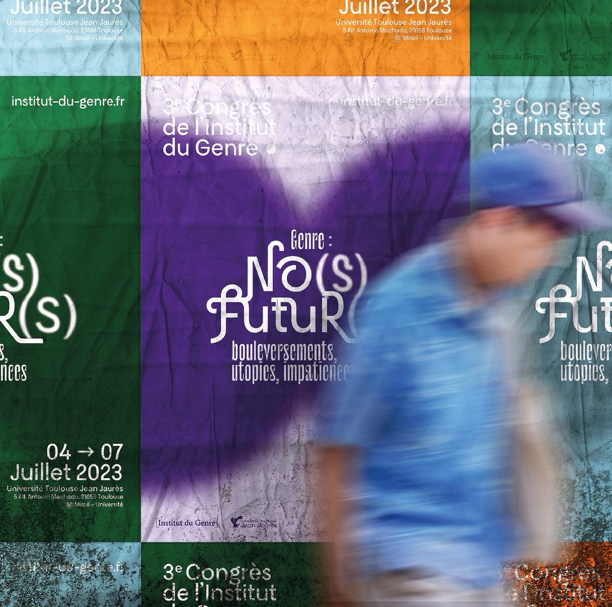 studionans's tweet photo. Proposition non-retenue d’identité visuelle pour le 3ème Congrès international sur les études de genre, organisé par @institutdugenre en partenariat avec @utjeanjaures 
-
Thématique : « Nos futur(s). Genre : bouleversements, utopies, impatiences »
-

#institutdugenre https://t.co/NFPg1lkS7O