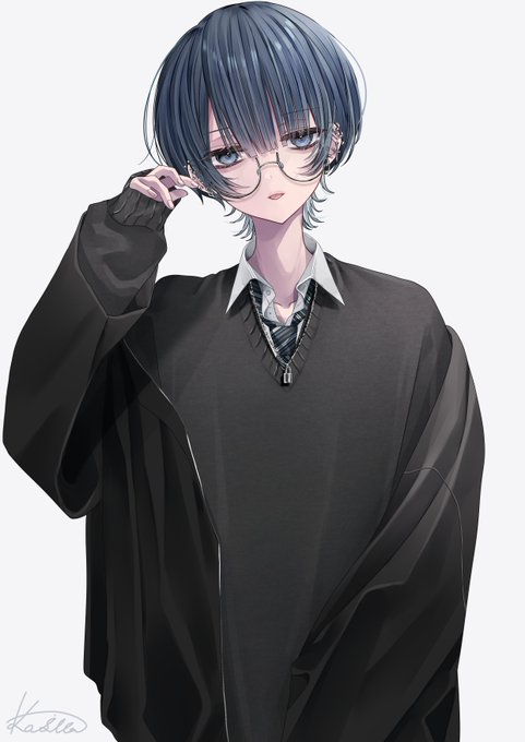 「メガネ男子」のTwitter画像/イラスト(新着))