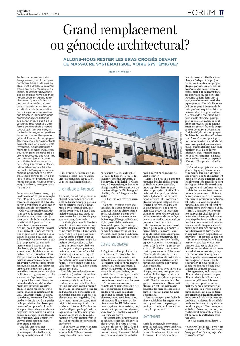 PascalGranicz's tweet photo. Exellenten Artikel haut am @tageblatt vum René Kollwelter. https://t.co/QlIoThCltW