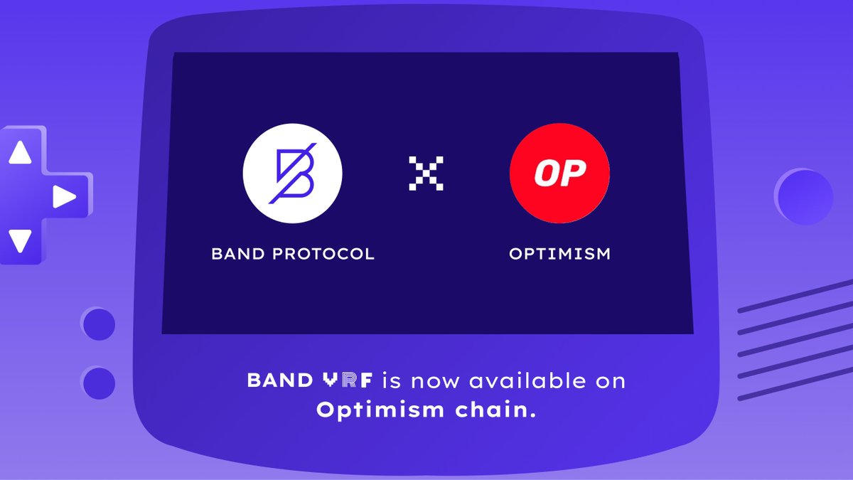 BandProtocol's tweet image. 🔊 Calling out to developers on Optimism ecosystem!! 
🎉 Band VRF is now available on the @optimismFND testnet. Developers can now easily integrate our VRF into building EVM apps on #Optimism! Stay tuned for the exciting projects coming out soon !🔴✨
.
#bandvrf $BAND
