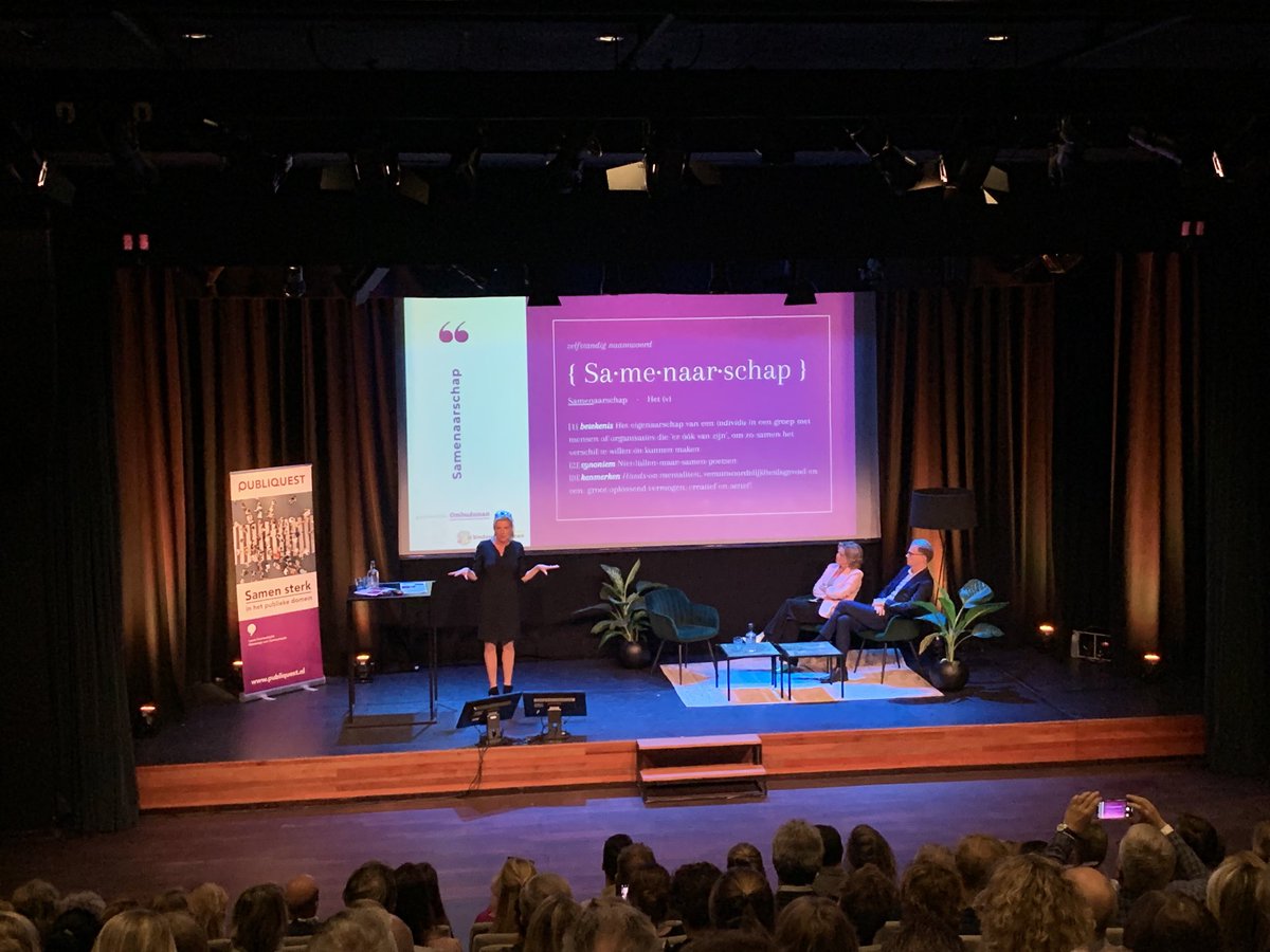 AnnemiekdeWaard's tweet photo. Nieuw woord gelanceerd tijdens #PubCom22: #samenaarschap. #communicatie https://t.co/YRDmFo6Gun
