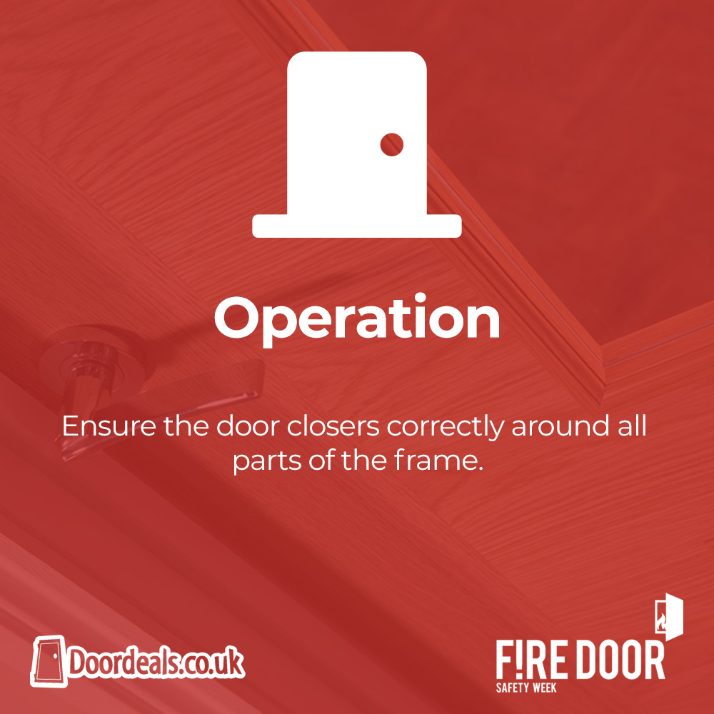 🚪 Fire Door Safety Week: Operation! 🔥 It's super important to ensure that the door closers correctly around all parts of the frame. An open fire door cannot stop fire. Let's close the door on fire. @FDSafetyWeek #FDSW22 #firesafety #firedoors @BritWoodFed
