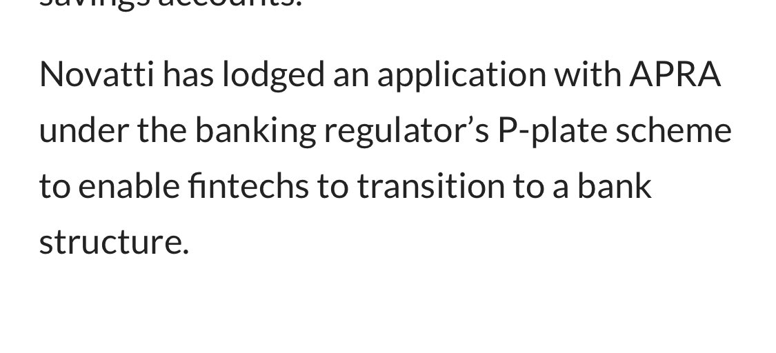 Belisarius2020's tweet photo. In Australia it shows XRP is not seen as a security but a payment token otherwise I can’t imagine Novatti’s subsidiary getting a banking licence https://t.co/UAwCvNsS8l