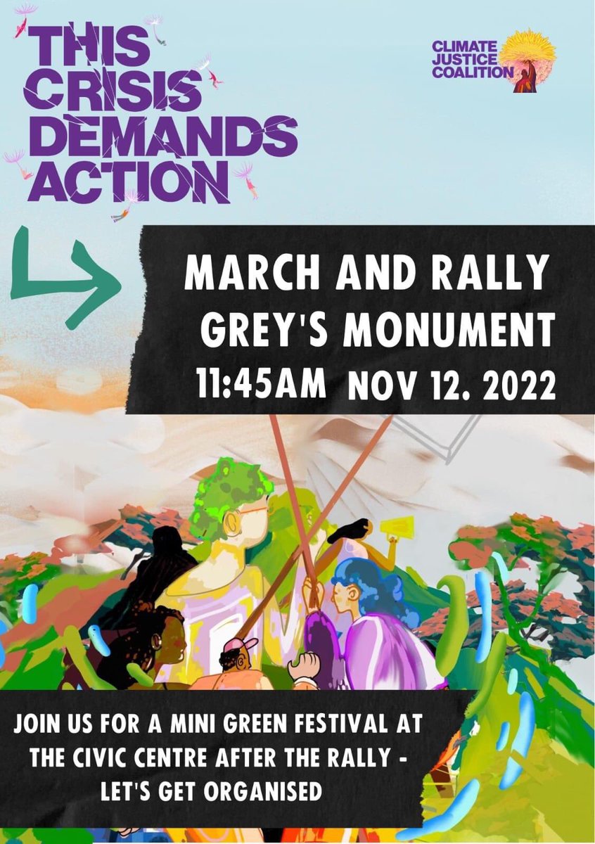ClimateNCL's tweet photo. The cost of living crisis & climate crisis are symptoms of the same problem. As millions across the UK struggle to pay energy bills, fossil fuel corporations make record profits & further climate breakdown. Join us on 12 Nov @ Grey's Monument, Newcastle & make your voice heard. https://t.co/kCSTx3gNir