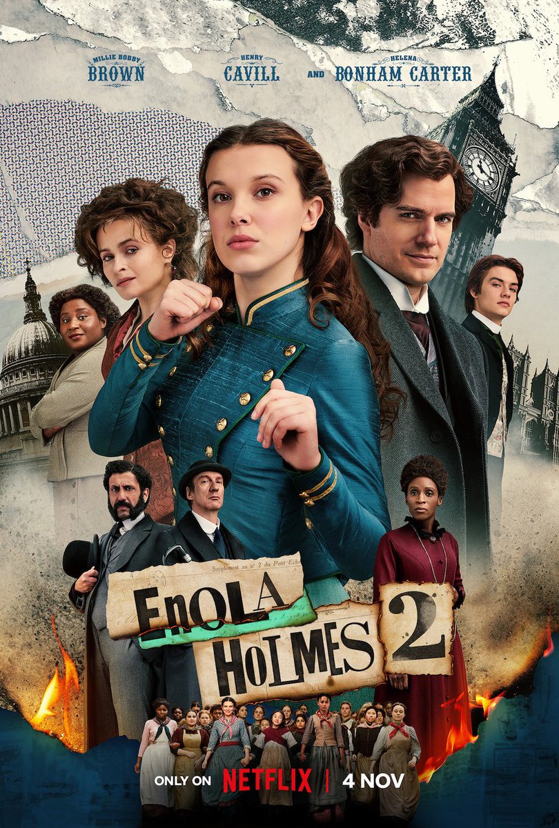 ‘Enola Holmes 2’ is now streaming on @Netflix.
