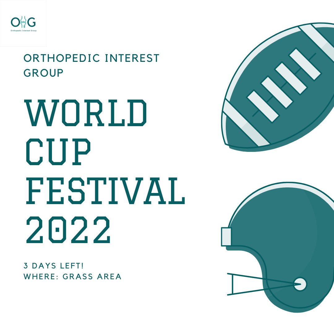 أياماً قليلة تفصلنا عن مهرجان كأس العالم‼️
سيتم تقديم العديد من المفاجآت والجوائز للعديد من المشتركين في مختلف فعاليات المهرجان🎊🎁
نراكم قريباً🦴

Few days left for the World Cup Festival‼️
A festival filled with Many surprises and prizes for the participants 🎊🎁
see you soon🦴