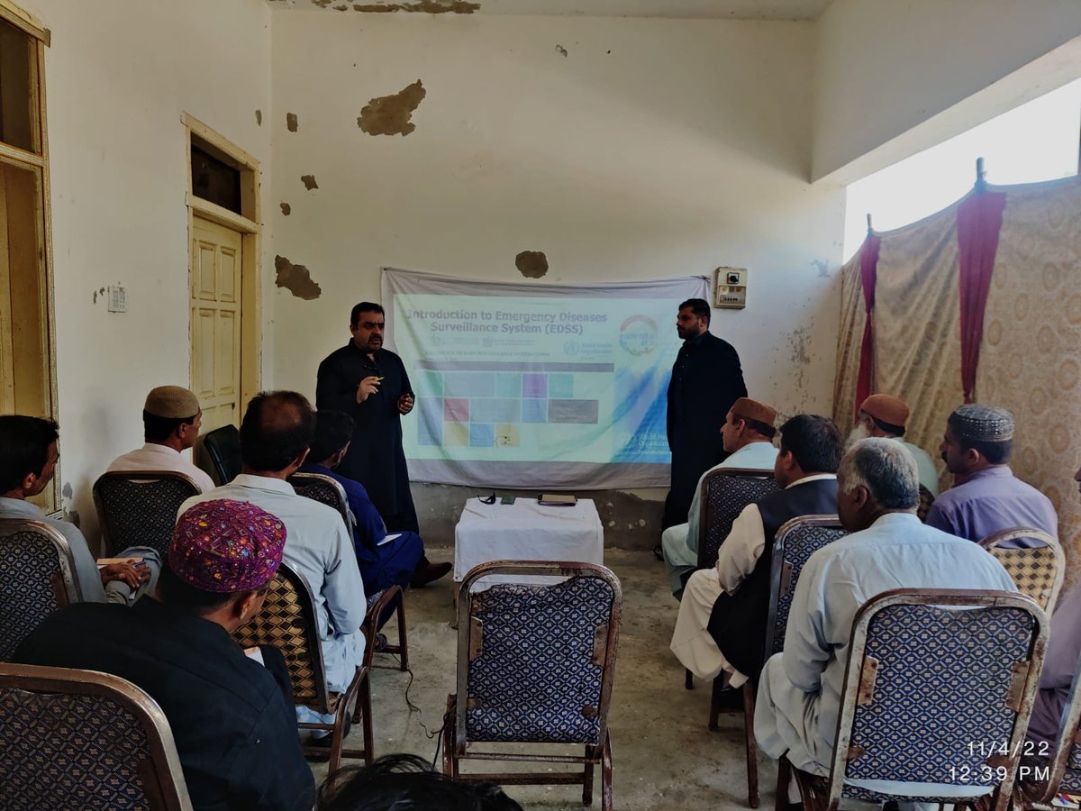 nih_tech's tweet photo. TECH Team Conducted the EDSS Training, in coordination with WHO, at District Sohbatpur, Balochistan on November 04, 2022.
#Nationalinstitutesofhealth #TECH #EDSS #WHO #Balochistan #Training #TECHNIH #BMGF https://t.co/3Iu1i2TRJo