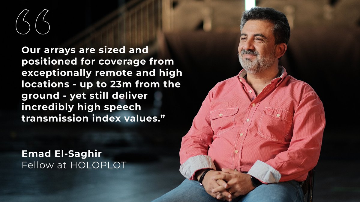 Our latest webinar held by Gareth Davies took a close look at how HOLOPLOT coverage beams work and how HOLOPLOT fellow Emad El-Saghir created a system for a 10,000sqm mosque that redefines what is possible in sound reproduction

Watch the webinar here: hubs.li/Q01rlT_N0