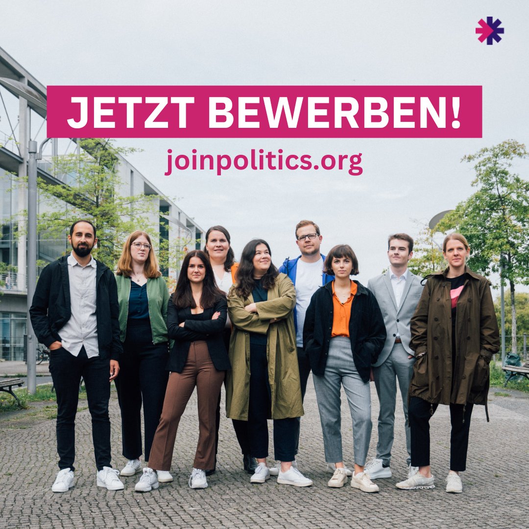 Es ist wieder so weit: Die JoinPolitics Förderung geht in die nächste Runde! Politische Talente können sich ab sofort und bis zum 08.01.2023 mit ihren Herzensthemen für eine Förderung bewerben: joinpolitics.org/bewerben (inkl. Anmeldung zu Sprechstunden/Infoveranstaltungen)