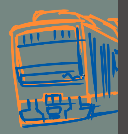 電車というのは、どんなに緻密に描いても博士の御高説を賜るので、ある程度適当にしなければいけない 